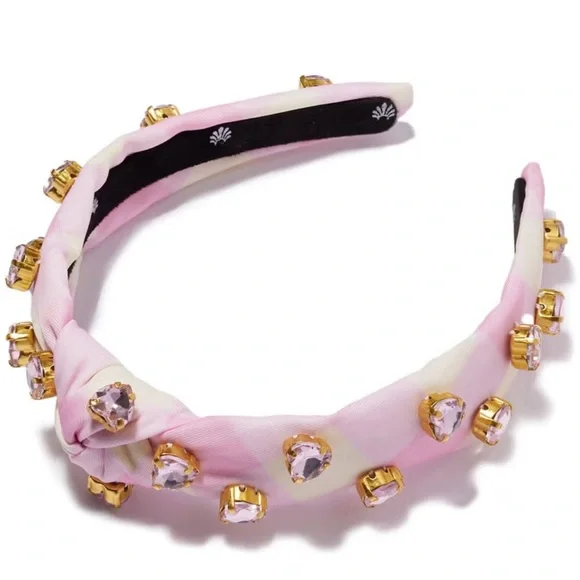 Lele Sadoughi X Stoney Clover Lane WATERMELON KIDS HEART CRYSTAL HEADBAND - Picture 1 of 6